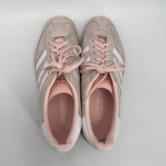 Adidas Originals Gazelle Indoor Sneakers Sandy Pink Cloud White Gum Women's 10 - Picture 4 of 11